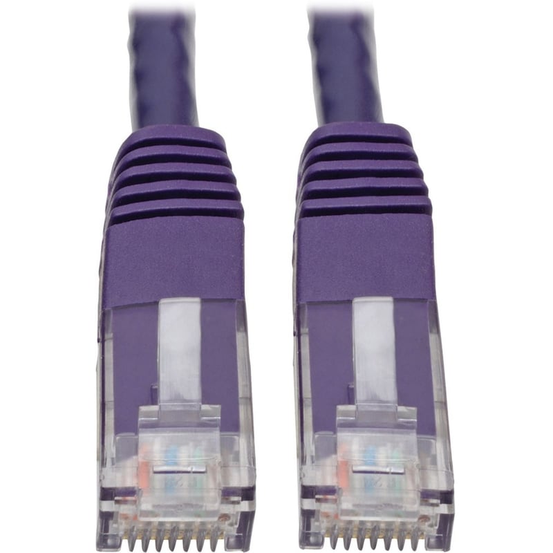 Eaton Tripp Lite Series Cat6 Gigabit Molded (UTP) Ethernet Cable (RJ45 M/M), PoE, Purple, 6 ft. (1.83 m) - Thumbnail 1