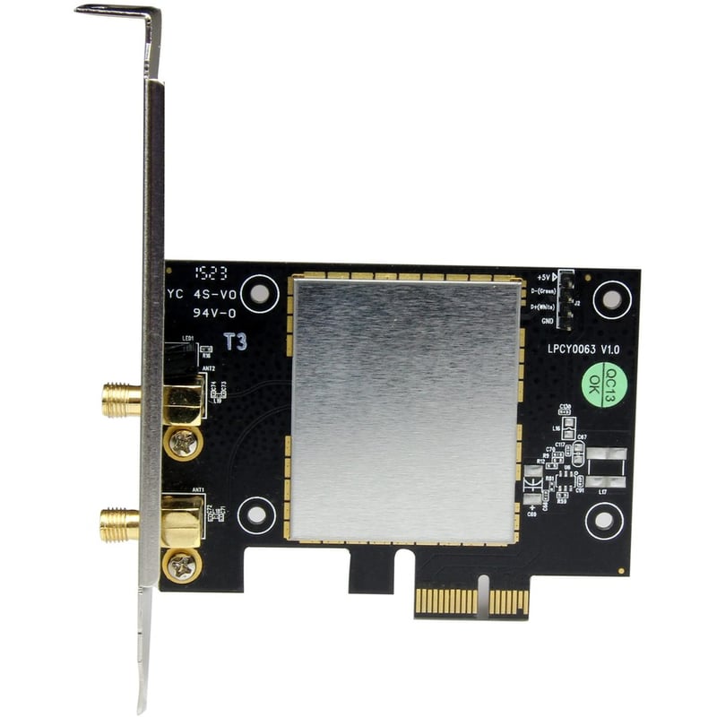 StarTech.com AC600 Wireless-AC Network Adapter - 802.11ac, PCI Express - Dual Band 2.4GHz and 5GHz Wireless Network Card - Thumbnail 2