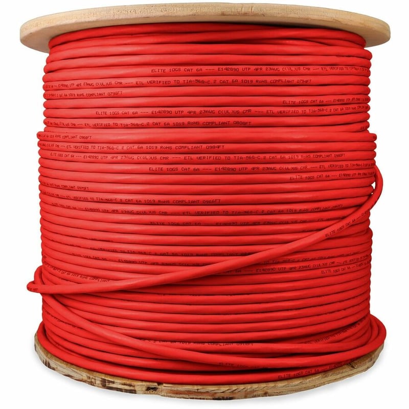ADDON 1000FT RED CAT6A UTP PVC BULK COPPER PATCH CABLE - Thumbnail 4