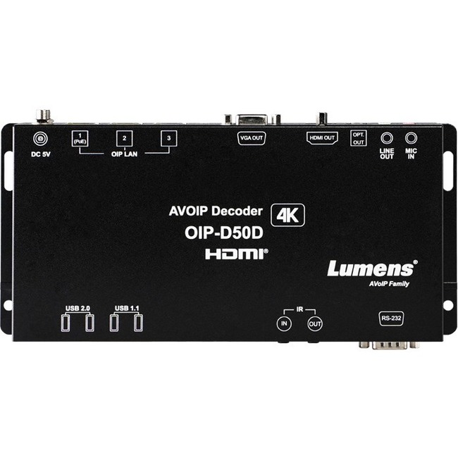Lumens 1G 4K AVoIP Decoder - Thumbnail 1