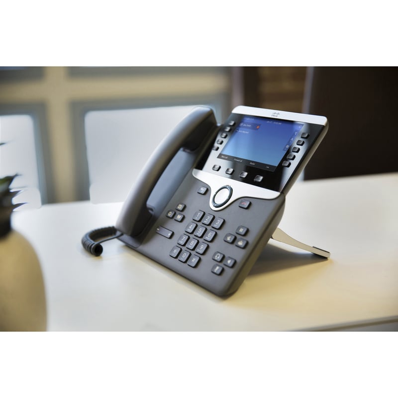 Cisco 8841 IP Phone - Corded - Corded - Wall Mountable - Charcoal - Thumbnail 2