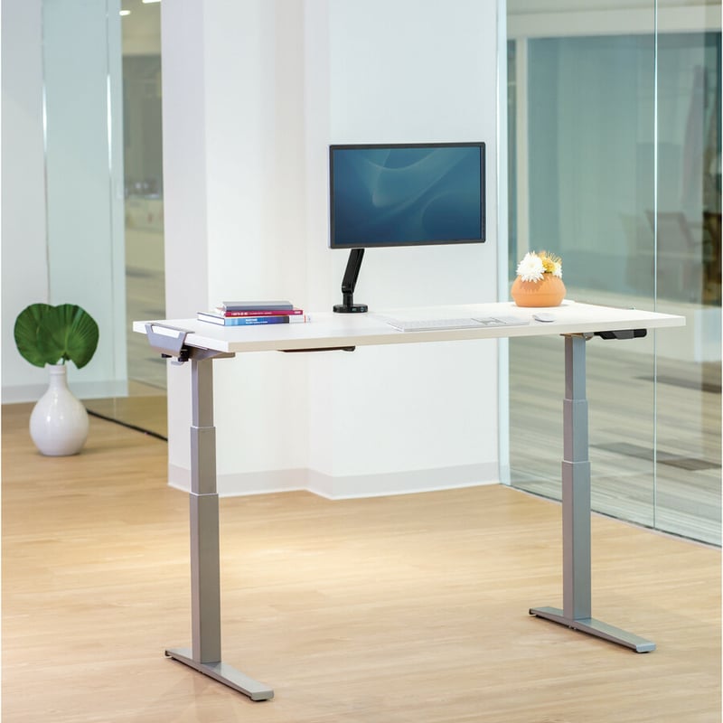 Fellowes High Pressure Laminate Desktop White - 72"x30" - Thumbnail 4