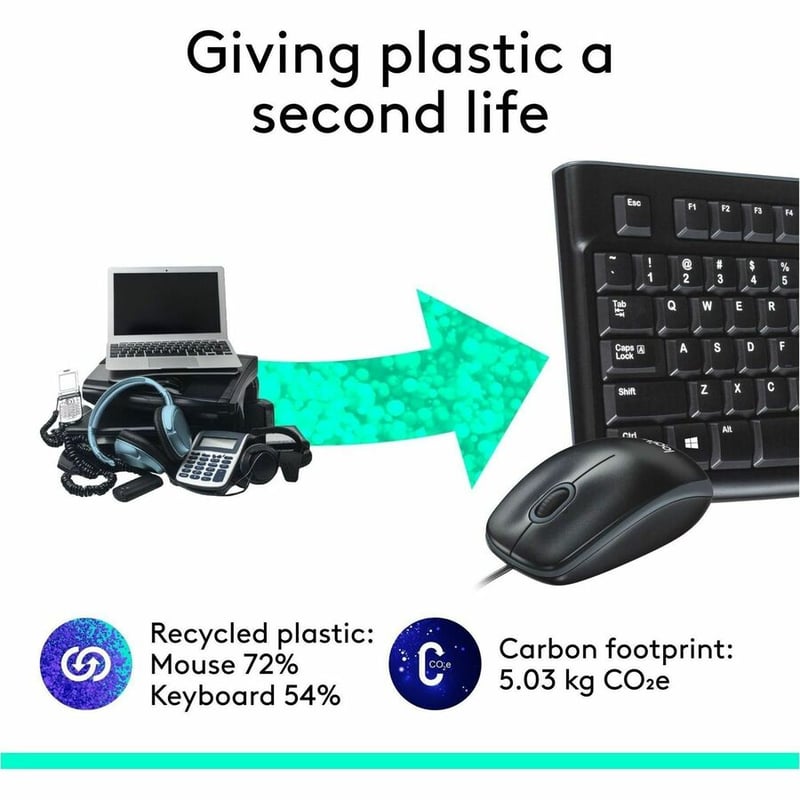 Logitech MK120 Desktop Corded Combo Set - Thumbnail 5