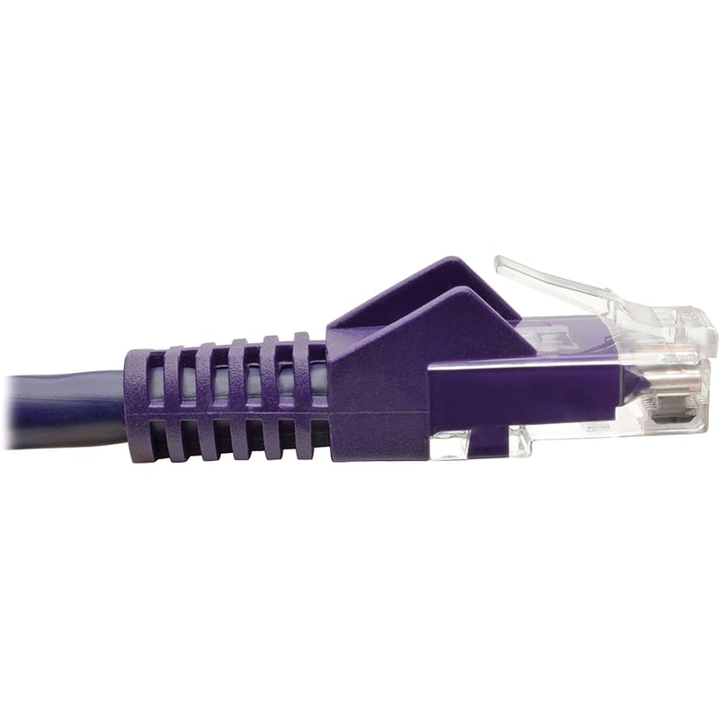 Eaton Tripp Lite Series Cat6 Gigabit Snagless Molded (UTP) Ethernet Cable (RJ45 M/M), PoE, Purple, 50 ft. (15.24 m) - Thumbnail 3