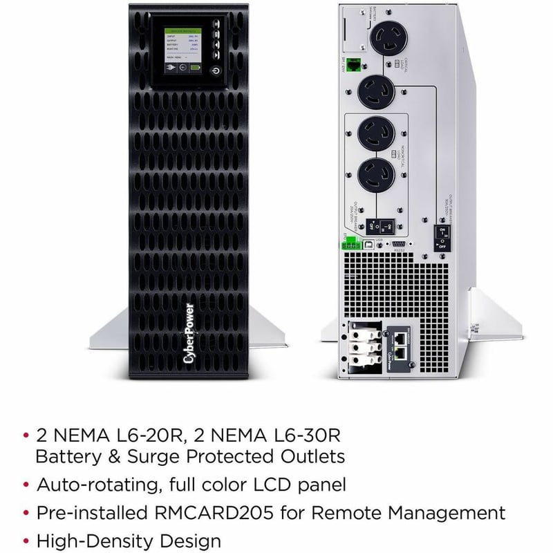 CyberPower Smart App Online OL6KRTHDL 6000VA Rack/tower UPS - Thumbnail 5