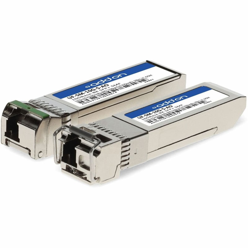 ADDON MSA AND TAA COMP XCVR 1 PAIR TAA 10G-BX LC 10KM SMF SFP+ - Thumbnail 1