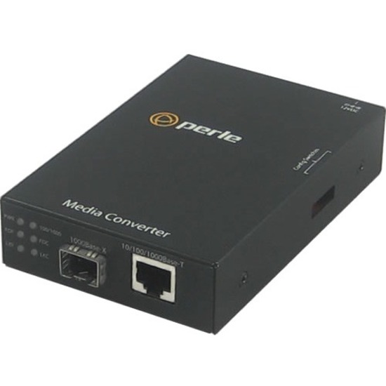 Perle S-1110-SFP - 10/100/1000 Gigabit Ethernet Stand-Alone Media and Rate Converter