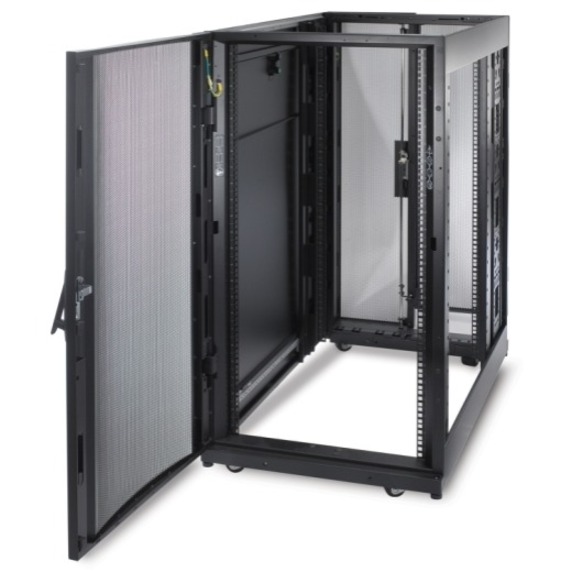 APC by Schneider Electric NetShelter SX, Server Rack Enclosure, 24U, Black, 1198.5H x 600W x 1070D mm - Thumbnail 2
