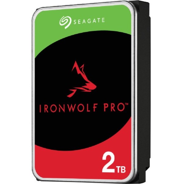 Seagate IronWolf Pro ST2000NT001 2 TB Hard Drive - 3.5" Internal - SATA (SATA/600) - Conventional Magnetic Recording (CMR) Method - Thumbnail 2