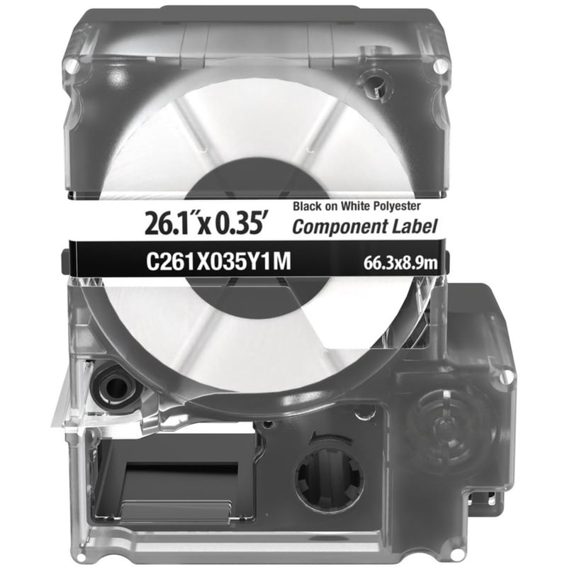 Panduit C261X035Y1M Non-Adh Poly Cass 2.61"x0.35" - Thumbnail 4