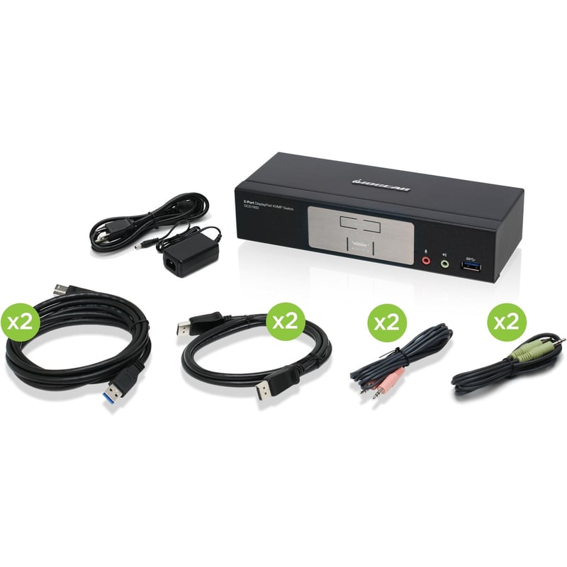 IOGEAR 2-Port DisplayPort 1.2 KVMP Switch - Thumbnail 1