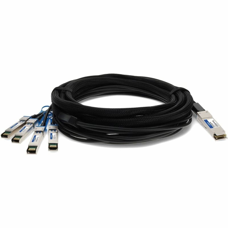 AddOn Juniper Networks QFX-QSFP-DACBO-1M Compatible TAA Compliant 40GBase-CU QSFP+ to 4xSFP+ Direct Attach Cable (Passive Twinax, 1m)