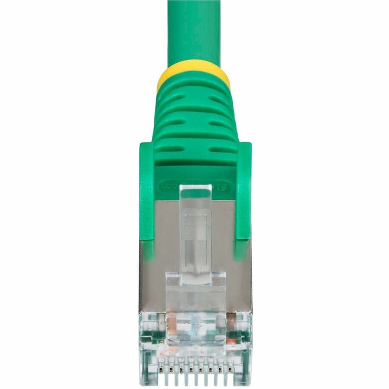 CAT6A ETHERNET CABLE - GREEN 10GBE S/FTP LSZH 100W POE - Thumbnail 4