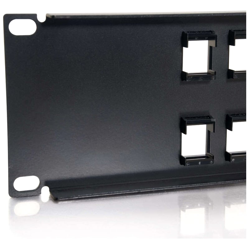 C2G 24-Port Blank Keystone/Multimedia Patch Panel - Thumbnail 4