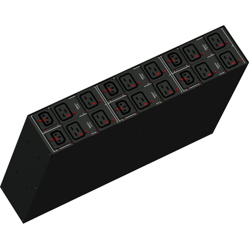 Raritan PX3-4611R-E2 (6) IEC320 C13 Locking, (12) IEC320 C19 Locking PDU - Thumbnail 1