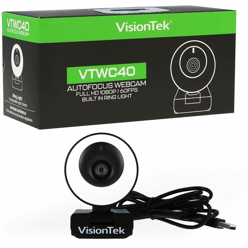 VisionTek VTWC40 Webcam - 2 Megapixel - 60 fps - USB 2.0 - Thumbnail 5