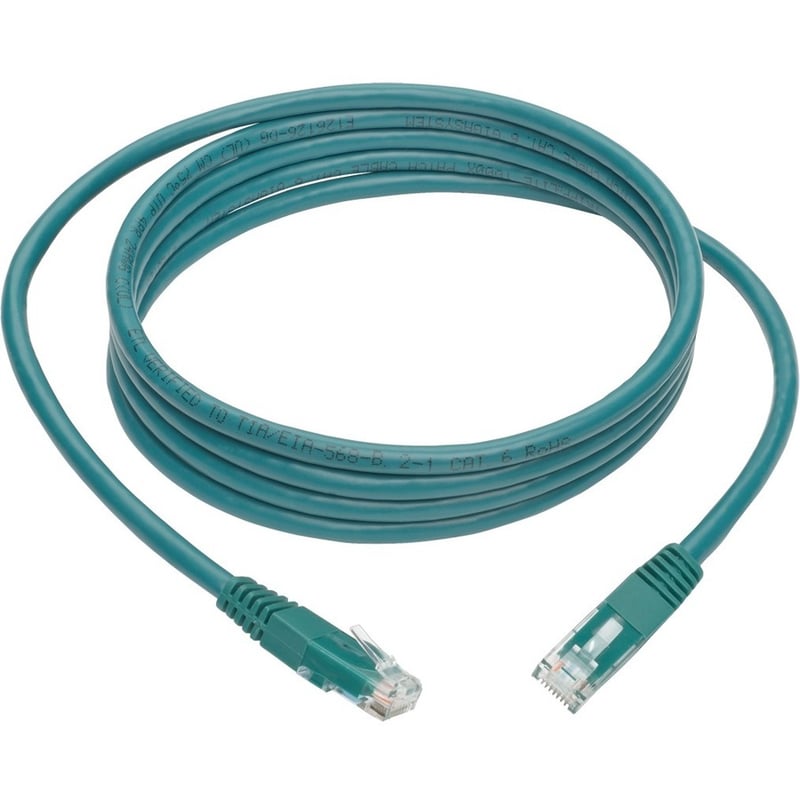 Eaton Tripp Lite Series Cat6 Gigabit Molded (UTP) Ethernet Cable (RJ45 M/M), PoE, Green, 7 ft. (2.13 m) - Thumbnail 5