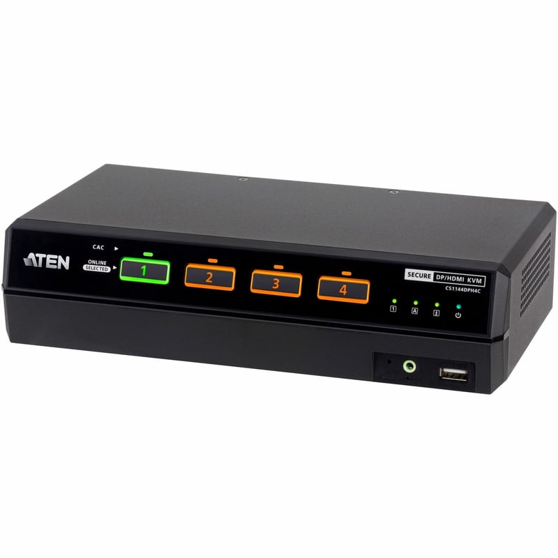 4-PORT DUAL DISPLAY UNIVERSAL SECURE KVM PP4.0 (HDMI / - Thumbnail 1