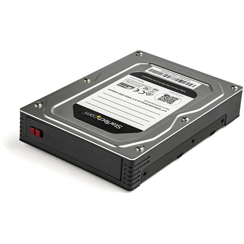 StarTech.com 2.5 to 3.5 Hard Drive Adapter - For SATA and SAS SSD / HDD - 2.5 to 3.5 Hard Drive Enclosure - 2.5 to 3.5 SSD Adapter - 2.5 to 3.5 HDD Adapter - Thumbnail 2