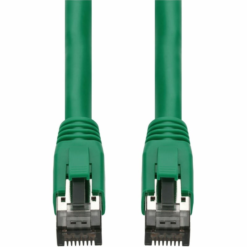 AddOn 1ft Green CAT 8 Shielded (S/FTP) PVC Ethernet Cable Snagless Easy Boot RJ-45 M/M - Thumbnail 1