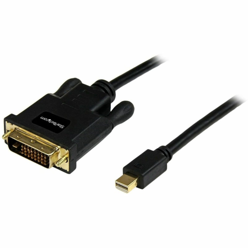 StarTech.com 6ft Mini DisplayPort to DVI Cable, Mini DP to DVI-D Adapter/Converter Cable, 1080p Video, mDP 1.2 to DVI Monitor/Display - Thumbnail 1