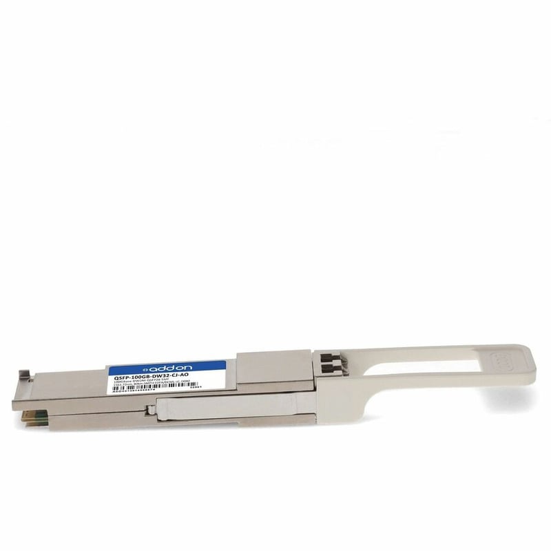 AddOn Cisco® and Juniper Networks® Compatible 100GBase-DWDM 100GHz PAM4 Single Lambda QSFP28 Transceiver(SMF, Ch32/1551.72nm, 80km (with EDFA/DCM), LC, DOM) - Thumbnail 2