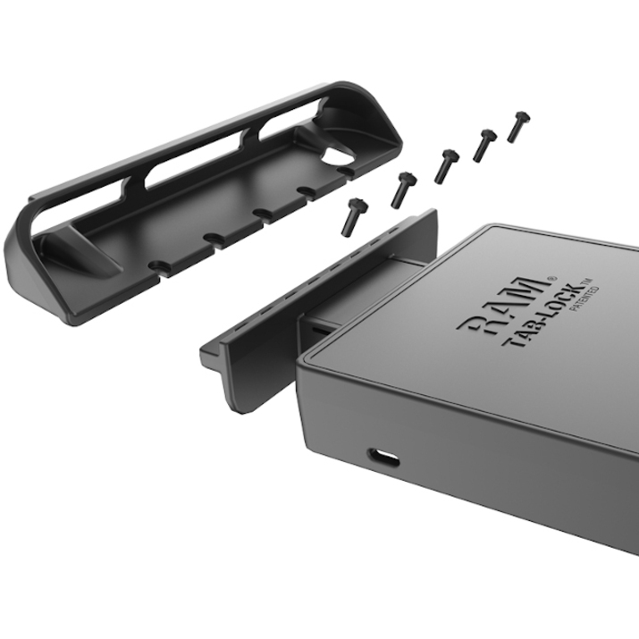 RAM Mounts Tab-Lock Mounting Bracket for Tablet, iPad - Black - Thumbnail 3