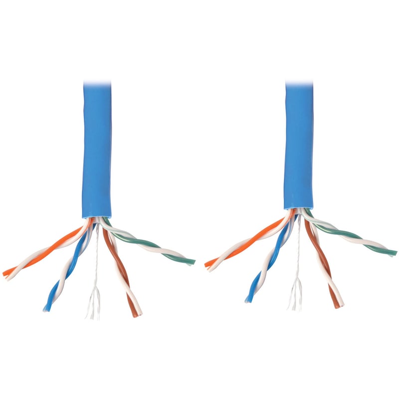 Eaton Tripp Lite Series Cat6 Gigabit Solid Core Plenum-Rated UTP CMP PVC Bulk Ethernet Cable, Blue, 1000 ft. (304.8 m) - Thumbnail 3