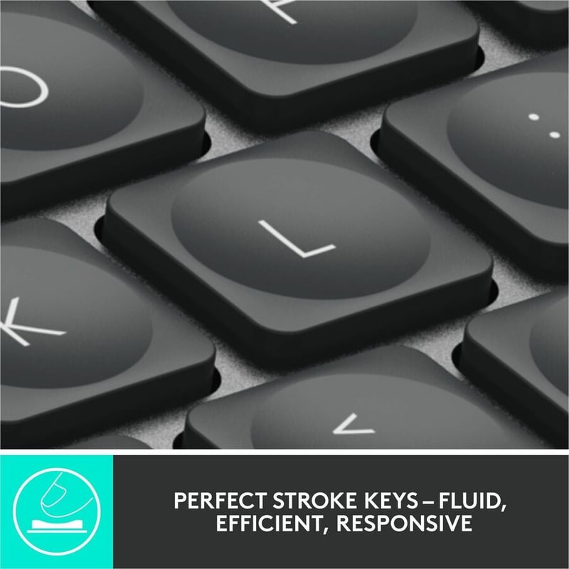 Logitech MX Keys for Business (Graphite) - Brown Box - Thumbnail 4