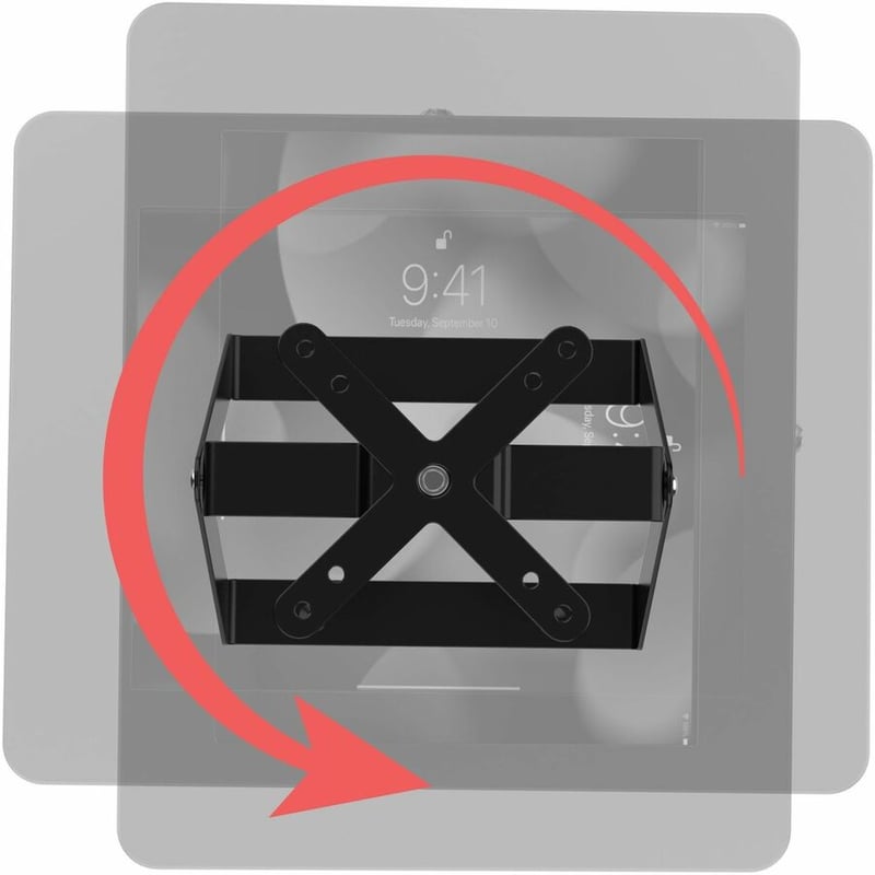 CTA Digital VESA Compatible Desk or Wall Mount with Full Rotation (Black) - Thumbnail 4