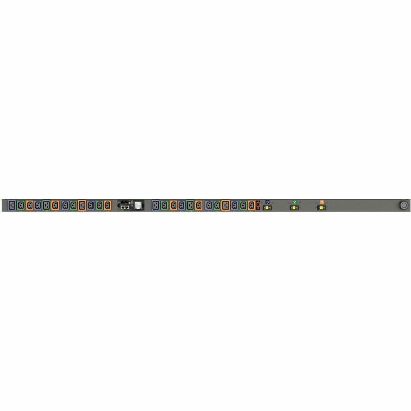 Vertiv Geist Switched RPDU with Next Generation IMD - 0U| 30A| 120V/208V WYE| 8.6kW| NEMA L21-30P| 18 U-Lock C13| 6 U-Lock C19 Receptacles| VP5N30A0 - Thumbnail 1