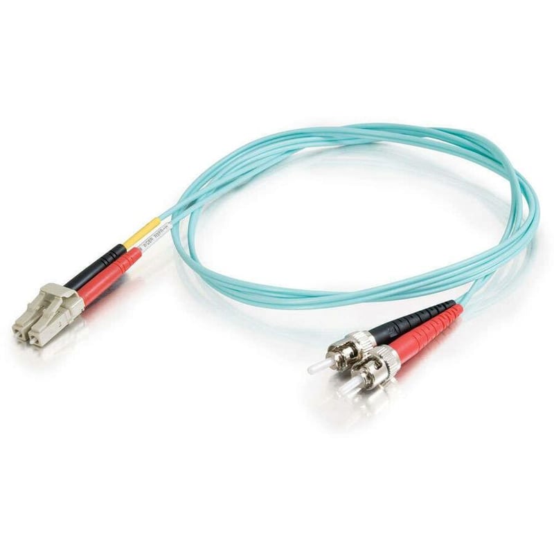 3M DUPLEX FIBER MMF LC/ST 50/125 PVC AQUA CABLE 10GB - Thumbnail 2