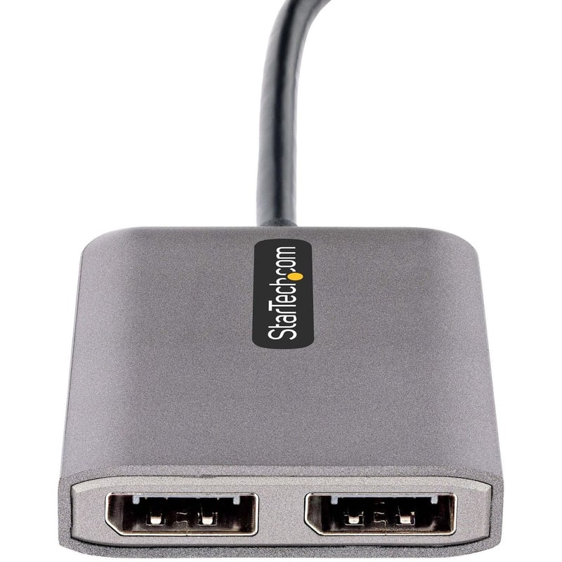 StarTech.com USB-C to Dual DisplayPort 1.4 Adapter, USB Type-C Multi-Monitor MST Hub, Dual 5K 60Hz DP Display Extender / Splitter, Windows - Thumbnail 3