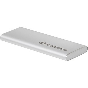 Transcend ESD240C 480 GB Portable Solid State Drive - External - Silver - Thumbnail 1