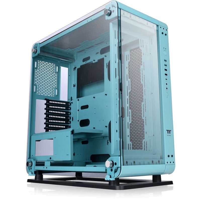 Thermaltake Core P6 Tempered Glass Turquoise Mid Tower Chassis - Thumbnail 1