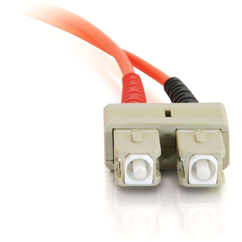 C2G 2m SC-SC 62.5/125 Duplex Multimode OM1 Fiber Cable - Orange - 6ft - Thumbnail 4