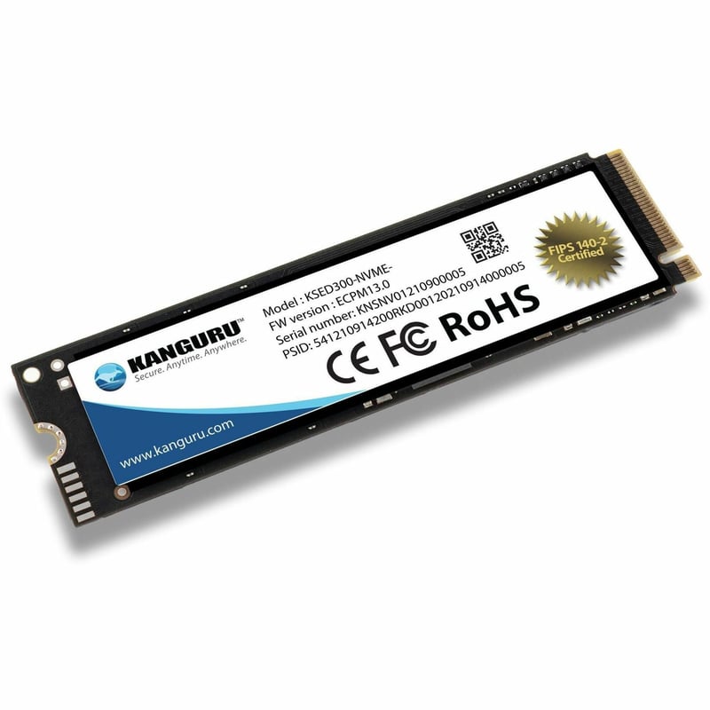 Kanguru Defender Opal SED300 FIPS 140-2 Certified, M.2 NVMe Internal Self-Encrypting SSD, 2T