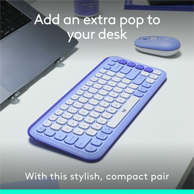 POP ICON COMBO KEYBOARD MOUSE LILAC OFF-WHITE - Thumbnail 2