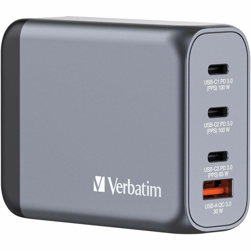 Verbatim 100W 4-Port GaN Wall Charger - Thumbnail 1