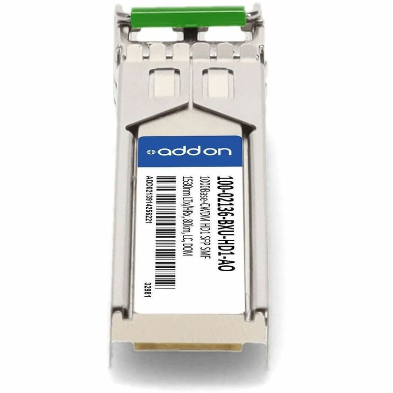AddOn Calix® 100-02136-BXU-HD1 Compatible TAA 1000Base-CWDM HD1 SFP Transceiver (SMF, 1530nm LTx/HRx, 80km, LC, DOM) - Thumbnail 4