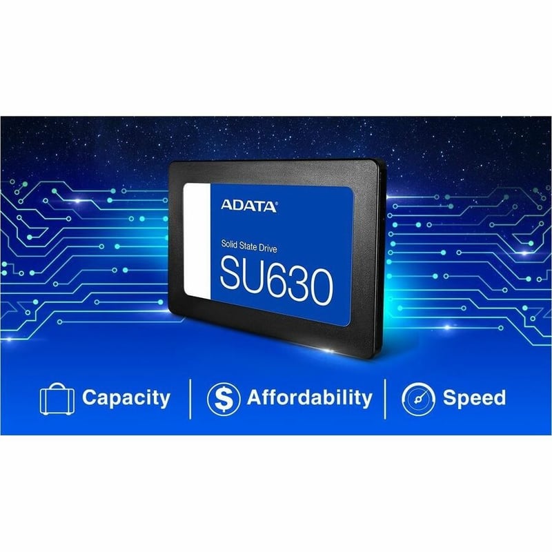 Adata Ultimate SU630 ASU630SS-480GQ-R 480 GB Solid State Drive - 2.5" Internal - SATA (SATA/600) - Black - Thumbnail 5