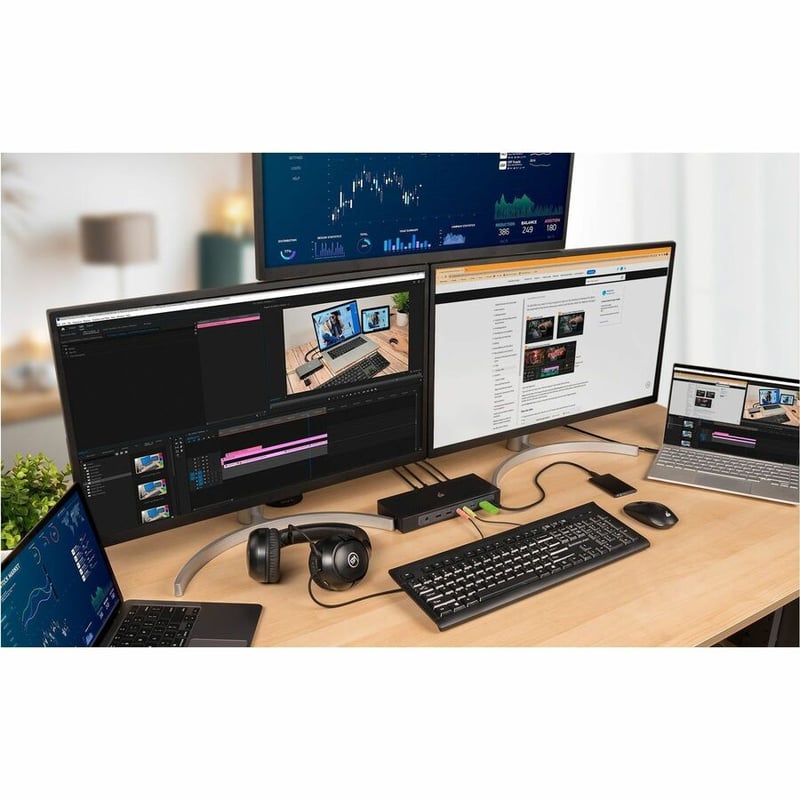IOGEAR Dock Pro Duo USB-C Docking Station - Thumbnail 4
