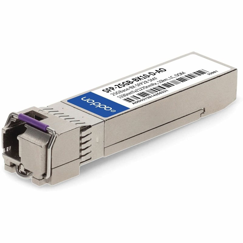 ADDON MSA AND TAA COMPLIANT 25GBASE-BX SFP28 TRANSCEIVER (SMF, 1330NMTX/1270NMRX - Thumbnail 1