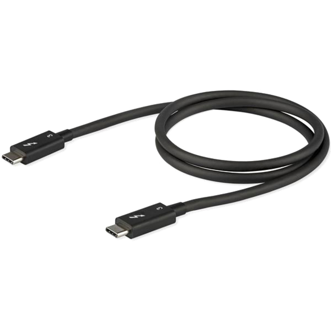 StarTech.com 2.6ft (80cm) Thunderbolt 3 Cable, 40Gbps, 100W PD, 4K/5K Video, Thunderbolt-Certified, Compatible w/ TB4/USB 3.2/DisplayPort - Thumbnail 3