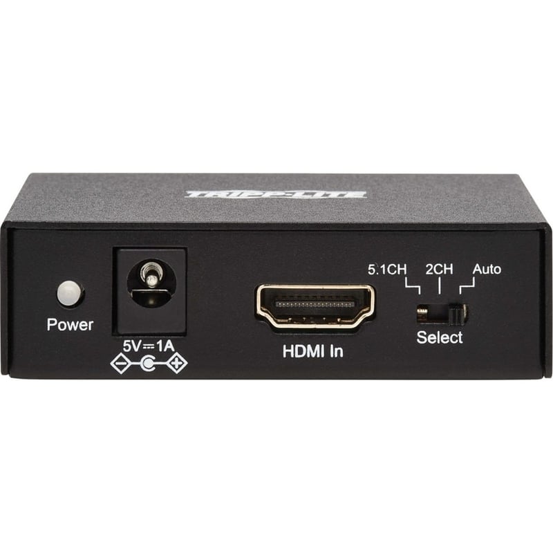 Tripp Lite by Eaton 4K HDMI Audio De-Embedder/Extractor with TOSLINK, RCA and 3.5 mm Stereo Output, 5.1 Channel, HDCP 2.2, 4K 60 Hz - Thumbnail 5