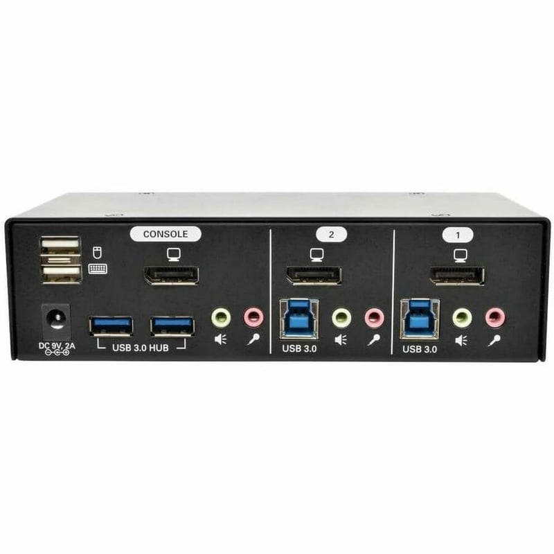 Tripp Lite by Eaton 2-Port DisplayPort KVM Switch with Audio Cables and USB 3.0 SuperSpeed Hub - Thumbnail 4