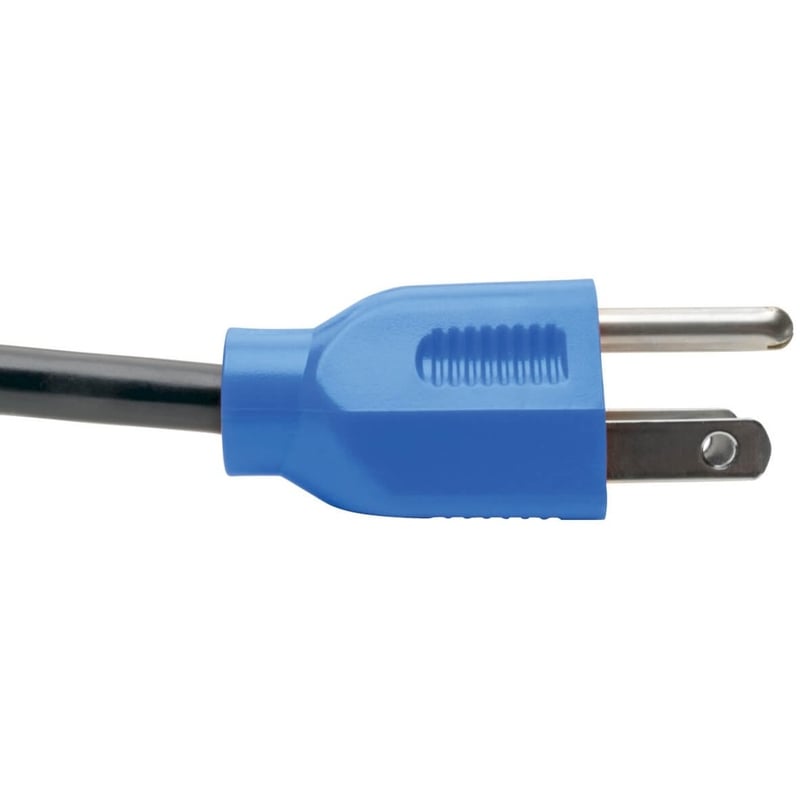 Tripp Lite by Eaton Desktop Computer AC Power Cable, NEMA 5-15P to C13 - 10A, 125V, 18 AWG, 4 ft. (1.22 m), Blue Plugs - Thumbnail 3