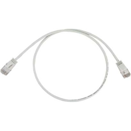 Eaton Tripp Lite Series Cat6a 10G Snagless Molded Slim UTP Ethernet Cable (RJ45 M/M), PoE, White, 3 ft. (0.9 m) - Thumbnail 4