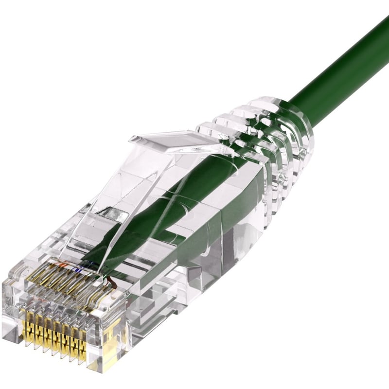 UNC CAT6A SLIM PATCH CABLE 25 FT GREEN