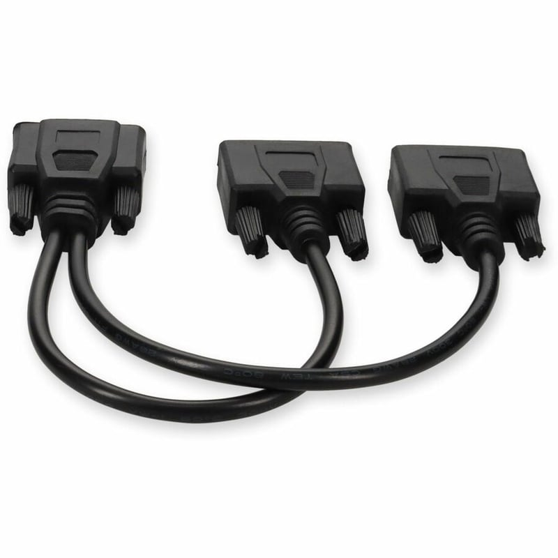 VGA Male to 2xVGA Female Black Adapter For Resolution Up to 1920x1200 (WUXGA) - Thumbnail 4